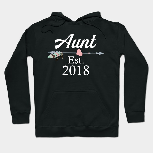 Aunt Est 2018 Hoodie by Diannas